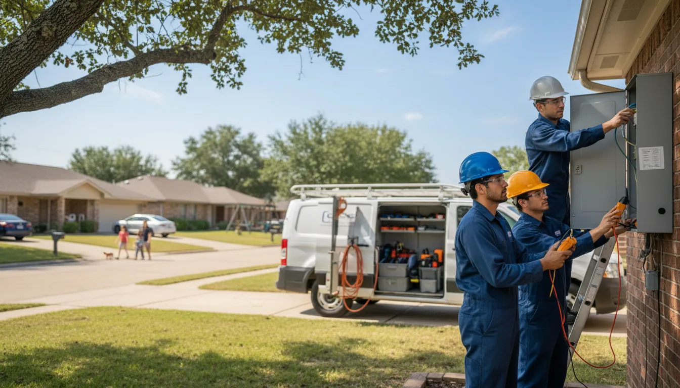 Certified electrician providing emergency electrical services in Gatesville, TX